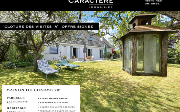 Vue Panoramique & Prestations très soignées pour une Maison de Charme Familiale 197 m2